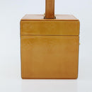 LOUIS VUITTON Monogram Vernis Bleecker Cosmetic Pouch Beige M91002 Auth 173131-4