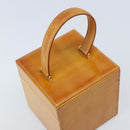 LOUIS VUITTON Monogram Vernis Bleecker Cosmetic Pouch Beige M91002 Auth 173131-6