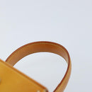 LOUIS VUITTON Monogram Vernis Bleecker Cosmetic Pouch Beige M91002 Auth 173131-8