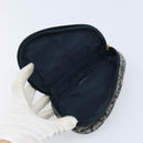 Christian Dior Trotter Canvas Satteltasche Marinegold Auth 173140-14