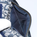 Christian Dior Trotter Canvas Satteltasche Marinegold Auth 173140-21