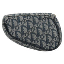 Christian Dior Trotter Canvas Satteltasche Marinegold Auth 173140-3