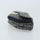 Christian Dior Trotter Canvas Satteltasche Marinegold Auth 173140-4
