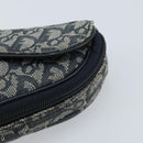 Christian Dior Trotter Canvas Satteltasche Marinegold Auth 173140-8