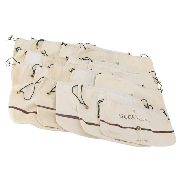GUCCI Dust Bag Cotton 30 Sheets Set White Auth 173148