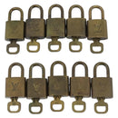 LOUIS VUITTON Padlock 10 Set Padlock metal Gold LV Auth 173149-2