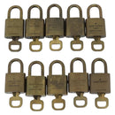 LOUIS VUITTON Padlock 10 Set Padlock metal Gold LV Auth 173149-3