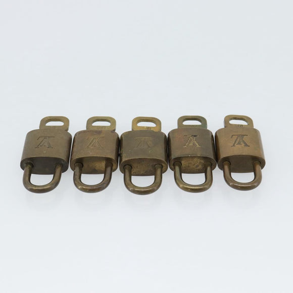 LOUIS VUITTON Padlock 10 Set Padlock metal Gold LV Auth 173149