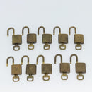 LOUIS VUITTON Padlock 10 Set Padlock metal Gold LV Auth 173149-8