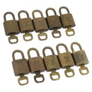 LOUIS VUITTON Padlock 10 Set Padlock metal Gold LV Auth 173150-1