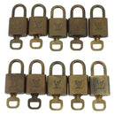 LOUIS VUITTON Padlock 10 Set Padlock metal Gold LV Auth 173150-2