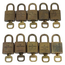 LOUIS VUITTON Padlock 10 Set Padlock metal Gold LV Auth 173150-3