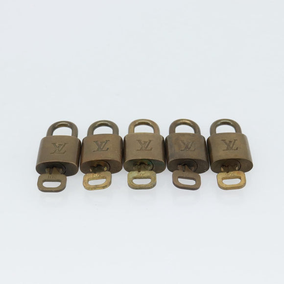 LOUIS VUITTON Padlock 10 Set Padlock metal Gold LV Auth 173150