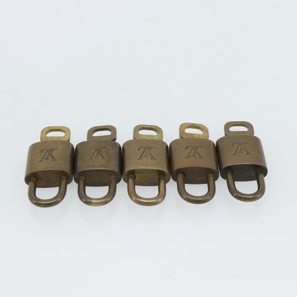 LOUIS VUITTON Padlock 10 Set Padlock metal Gold LV Auth 173150