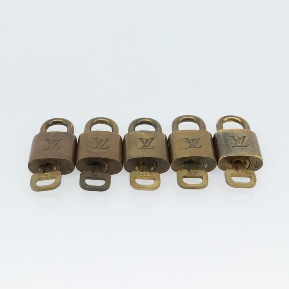 LOUIS VUITTON Padlock 10 Set Padlock metal Gold LV Auth 173150