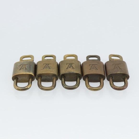 LOUIS VUITTON Padlock 10 Set Padlock metal Gold LV Auth 173150