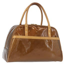 LOUIS VUITTON Monogram Vernis Tompkins Square Bag Bronze M91103 LV Auth 173153-1