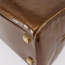 LOUIS VUITTON Monogram Vernis Tompkins Square Bag Bronze M91103 LV Auth 173153-14
