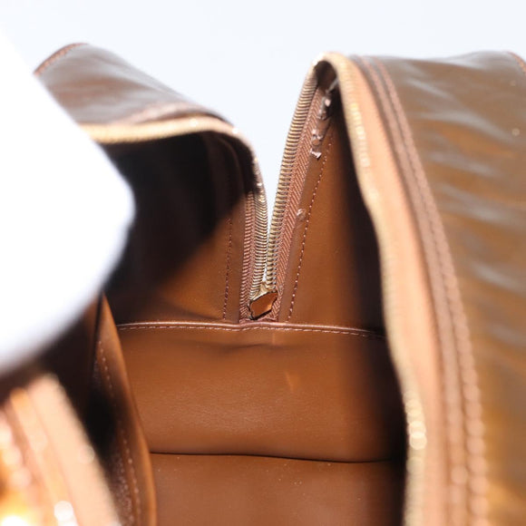 LOUIS VUITTON Monogram Vernis Tompkins Square Bag Bronze M91103 LV Auth 173153
