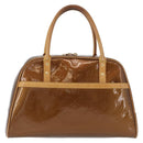 LOUIS VUITTON Monogram Vernis Tompkins Square Bag Bronze M91103 LV Auth 173153-2