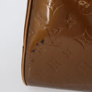 LOUIS VUITTON Monogram Vernis Tompkins Square Bag Bronze M91103 LV Auth 173153-4