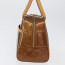 LOUIS VUITTON Monogram Vernis Tompkins Square Bag Bronze M91103 LV Auth 173153-5