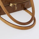 LOUIS VUITTON Monogram Vernis Tompkins Square Bag Bronze M91103 LV Auth 173153-8