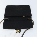 CHANEL Chain Matelasse 22 Shoulder Bag Jersey Black Gold CC Auth 173155-10