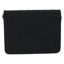 CHANEL Chain Matelasse 22 Shoulder Bag Jersey Black Gold CC Auth 173155-2
