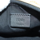 FENDI Easy Baguette Chain Schultertasche Leder Elfenbein Gold Auth 173156M-25