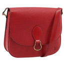 LOUIS VUITTON Epi Saint Cloud GM Shoulder Bag Red M52197 LV Auth 173158-1