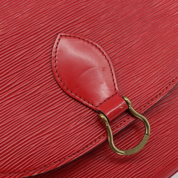 LOUIS VUITTON Epi Saint Cloud GM Shoulder Bag Red M52197 LV Auth 173158