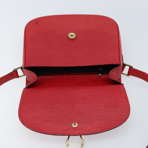 LOUIS VUITTON Epi Saint Cloud GM Shoulder Bag Red M52197 LV Auth 173158