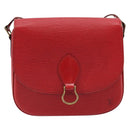 LOUIS VUITTON Epi Saint Cloud GM Shoulder Bag Red M52197 LV Auth 173158-13