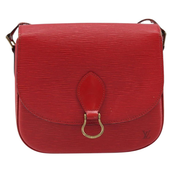 LOUIS VUITTON Epi Saint Cloud GM Shoulder Bag Red M52197 LV Auth 173158