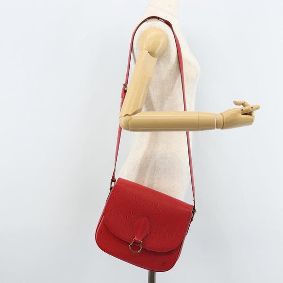 LOUIS VUITTON Epi Saint Cloud GM Shoulder Bag Red M52197 LV Auth 173158