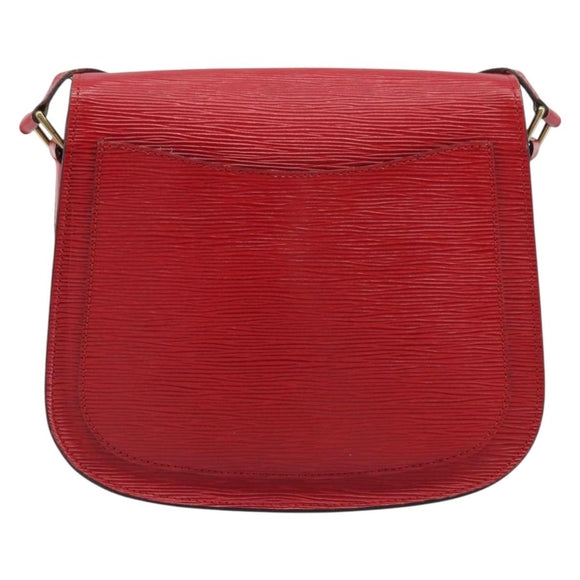 LOUIS VUITTON Epi Saint Cloud GM Shoulder Bag Red M52197 LV Auth 173158