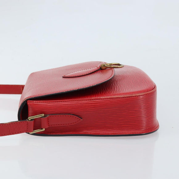 LOUIS VUITTON Epi Saint Cloud GM Shoulder Bag Red M52197 LV Auth 173158