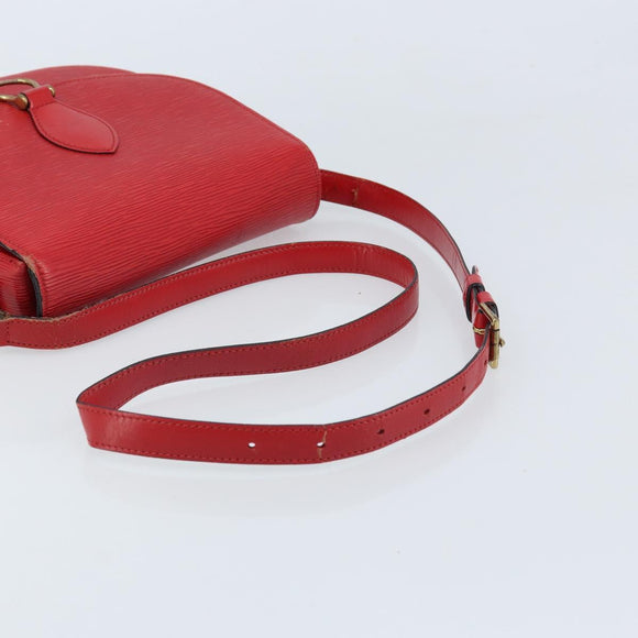 LOUIS VUITTON Epi Saint Cloud GM Shoulder Bag Red M52197 LV Auth 173158