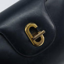GUCCI Handtas Leer Marineblauw goud 000 406 1080 Auth 173159-14