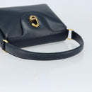 GUCCI Handtas Leer Marineblauw goud 000 406 1080 Auth 173159-7