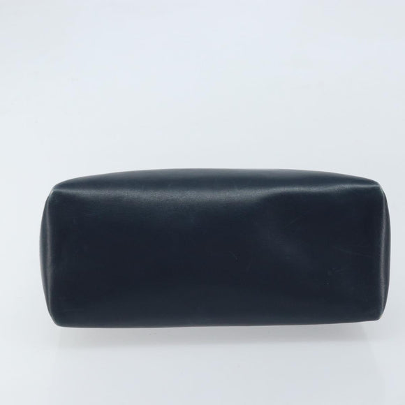 GUCCI Handtas Leer Marineblauw goud 000 406 1080 Auth 173159