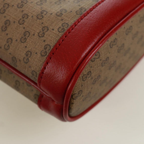 GUCCI GUCCI × Doraemon Micro GG Supreme Bag PVC Beige Gold 647801 Auth 173166SAM