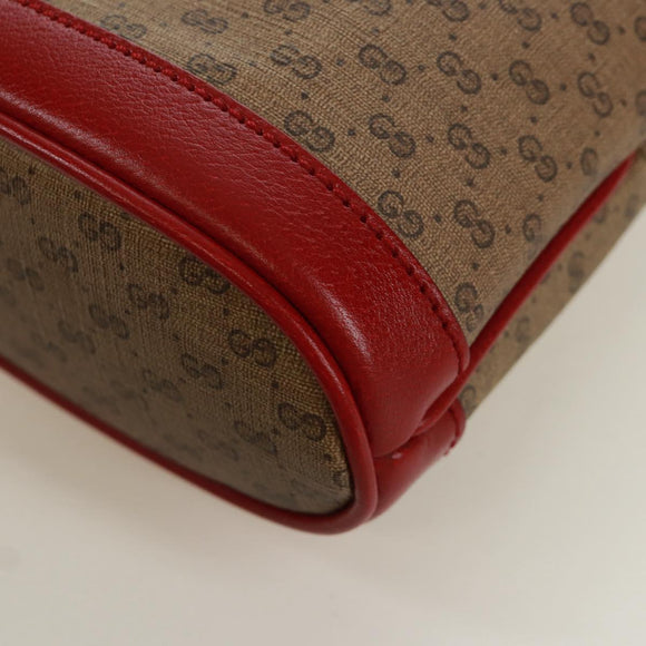 GUCCI GUCCI × Doraemon Micro GG Supreme Bag PVC Beige Gold 647801 Auth 173166SAM