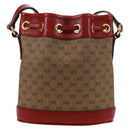 GUCCI GUCCI × Doraemon Micro GG Supreme Bag PVC Beige Gold 647801 Auth 173166SAM-3