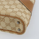 GUCCI GG Canvas Tote Bag Beige Brown 113015 Auth 173169V-10