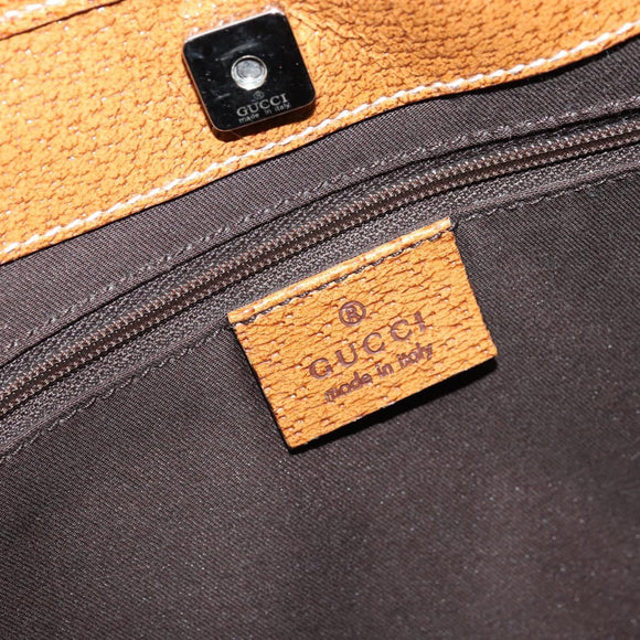GUCCI GG Canvas Tote Bag Beige Brown 113015 Auth 173169V