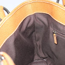GUCCI GG Canvas Tote Bag Beige Brown 113015 Auth 173169V-18