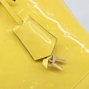 LOUIS VUITTON Monogram Vernis Alma PM Hand Bag Citrin M90101 LV Auth 173176V-15