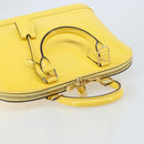 LOUIS VUITTON Monogram Vernis Alma PM Hand Bag Citrin M90101 LV Auth 173176V-6